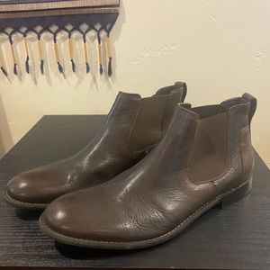John Varvatos Brown Leather Chelsea Boots, size 12, EUC